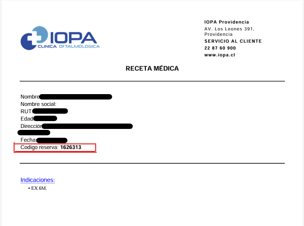 Número de Reserva